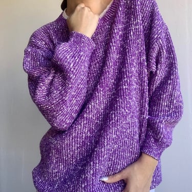 Pierre Cardin Vintage 80&#39;s Purple & White Sweater by VintageRosemond