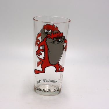 vintage Tasmania Devil pepsi glass 1973 