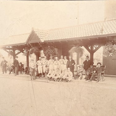 Antique Prison Photograph of Illinois State Penitentiary Baseball Team - Early 1900s - Rare Unusual Chicago History - Sports Historical 