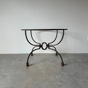 Postmodern  Wrought Iron Geometric Outdoor Dining Table  Base 