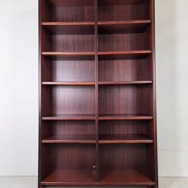 Large Danish Modern Rosewood Double Bookcase from Dania