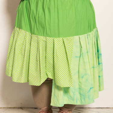 makmak - Lime Asymmetrical Skirt (S-5X)