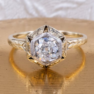 .75ct Old Mine Diamond Ring c1890