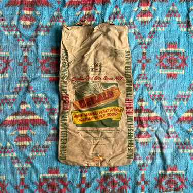 Vintage Dekalb Seed Sack W/Paper Lining 