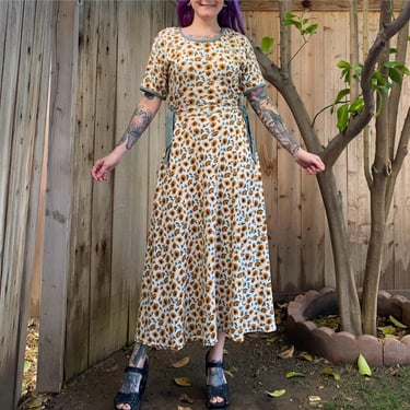 Vintage 1990’s Yellow Daisy Dress 