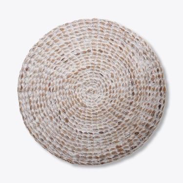 Rattan Charger Plate | Rent | White Washed