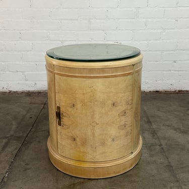 Art deco Burl wood side table - single 