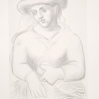 Femme au Chapeau et au Missel, Pablo Picasso (After), Marina Picasso Estate Lithograph Collection 