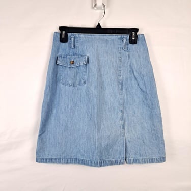 Vintage 90s Denim Mini Skirt, Size Small 