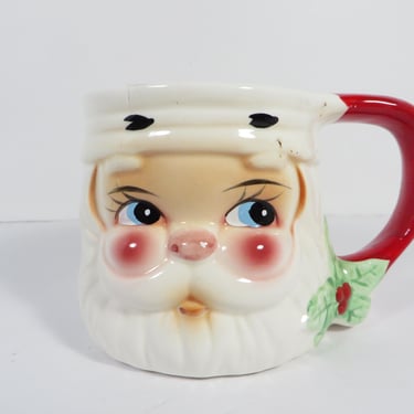 Vintage Santa Claus Face Mug - Santa Claus Face Mug 