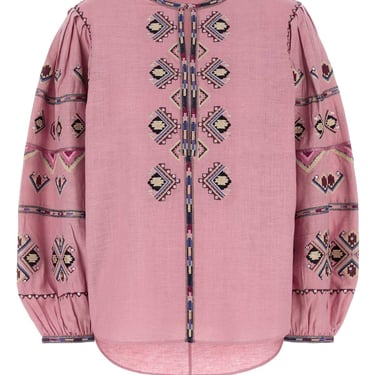 Isabel Marant Women Pink Silk Zielle Blouse