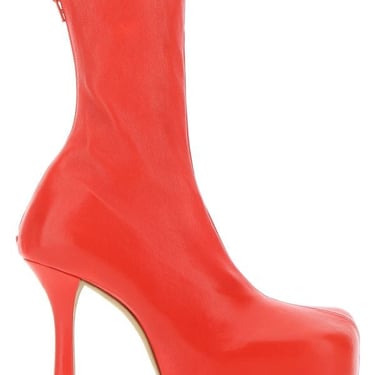 Bottega Veneta Woman Red Nappa Leather Bold Boots