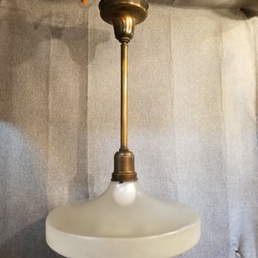 Vintage Brass Industrial Pendant Light