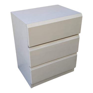 COMING SOON - Vintage Postmodern Lane White Lacquered Nightstand