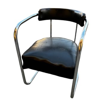 Art Deco Club Chair in Black