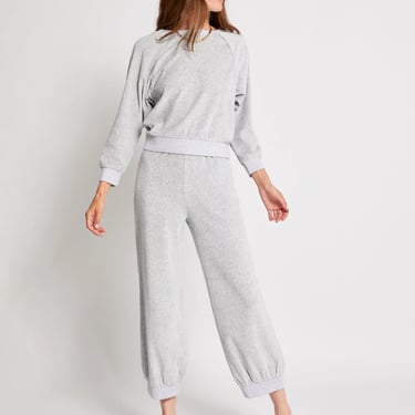 The Tosk Harem Pants - Velour - Heather Grey