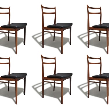 6 Mid-century Rosengren Hansen Rosewood Danish Dining Chairs