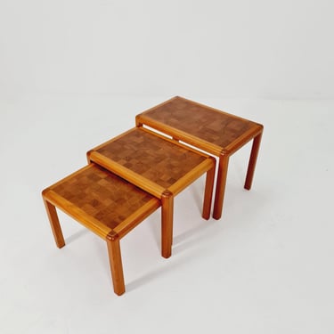 Midcentury Danish Solid teak Nesting Tables by Rold Middelboe, 1960s 