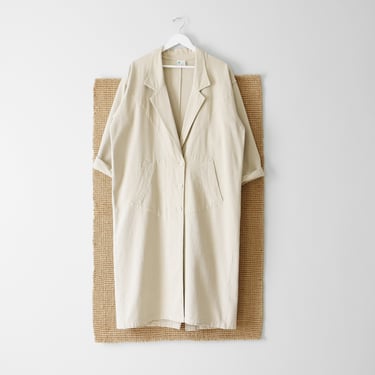 vintage natural cotton duster coat 