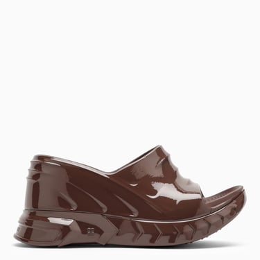 Givenchy Marshmallow Wedge Sandals Chocolate Women