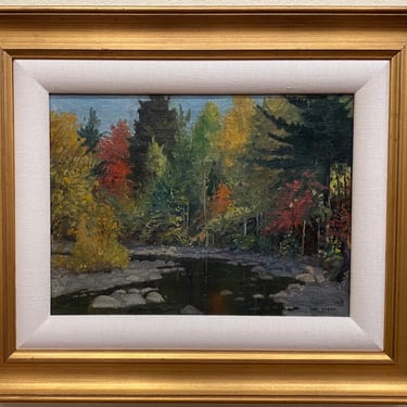 Item #DMC47 Fall Colors Landscape Oil Painting by Tom Stone (Canada) c.1930