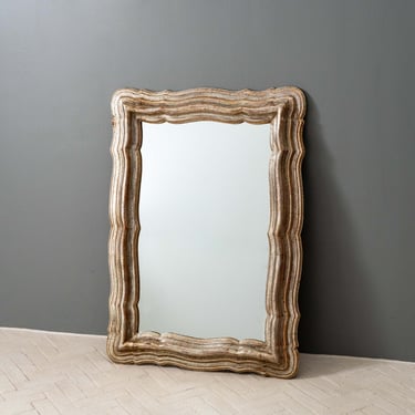 Large Decorative Silver Leaf Mirror