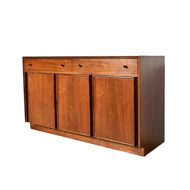 Walnut Credenza Sideboard American of Martinsville Mid Century Modern 