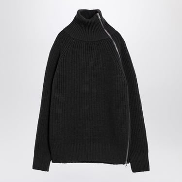 Dries Van Noten Grey Jumper With Zip Detail Men