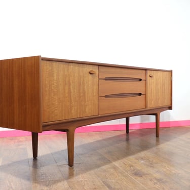 Mid Century Modern Vintage Teak Credenza Sideboard by Younger Danish G Plan Style 