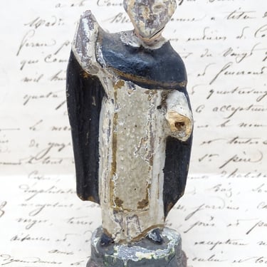 Antique 1800's Santos, Vintage Hand Carved Religious Icon
