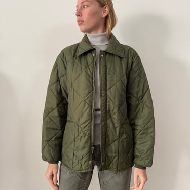 Green Quilted Work Jacket