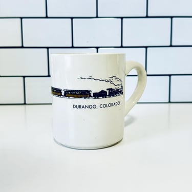 Vintage Durango Mug, Durango Colorado Mug, Colorado Souvenir, Durango Train Mug, Colorado Gift, Retro Coffee Mug, Train Souvenir 