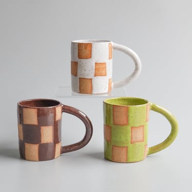 Nightshift Ceramics: Checkerboard Mug