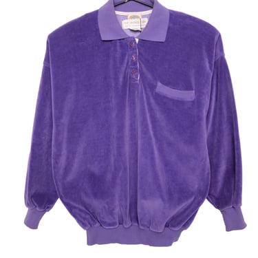 1990s Purple Velour Shirt