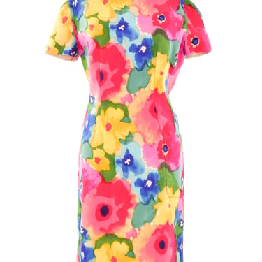 Bill Blass Watercolor Floral Dress