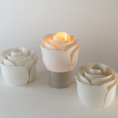 ROSE Table Lamp - Desk Lamp - City of Roses - Mushroom -  Designed and Crafted by Honey & Ivy Studio in Portland, OR 