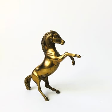 Vintage Brass Horse 