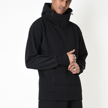 Oversized Zip Off Hood Detail Fleece Sweatshirt