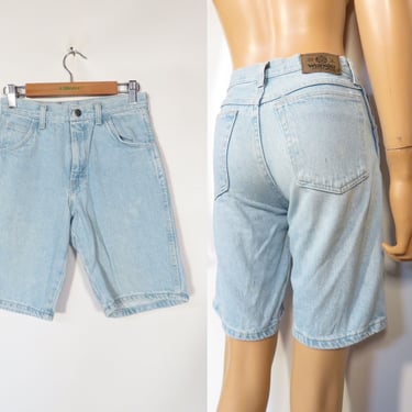 Vintage 90s Wrangler Denim Shorts Size Youth 12 Or Womens XXS 