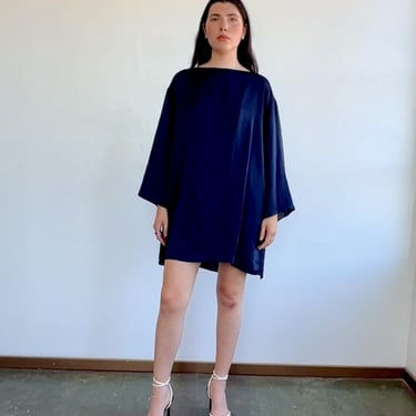The Row Navy Easy Tunic Dress (S)