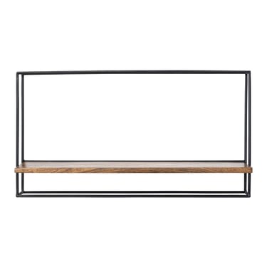 Wall Shelf | Metal and Mango Wood Landscape