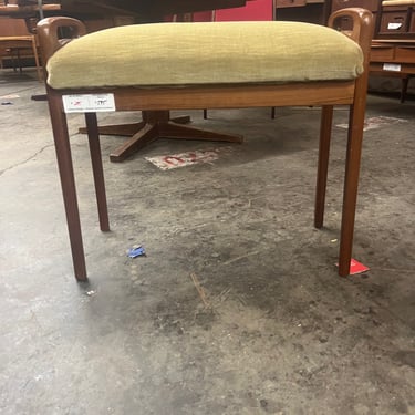 Teak Piano Bench / Footstool - As Is