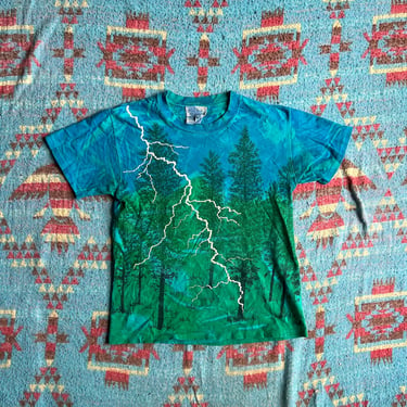 Vintage 90s Local Color Mary Dee All Over Graphic T Shirt 
