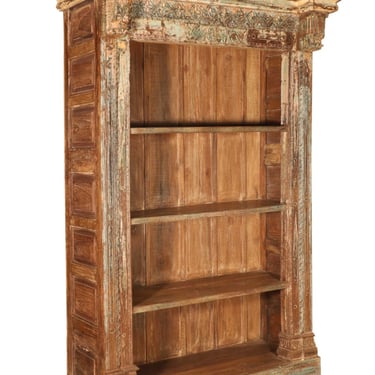 Vintage Large Carved Frame Bookcase from India by Terra Nova Furniture Los Angeles 