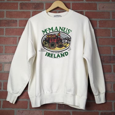 Vintage 80s McManus Beer Gardens ORIGINAL Crewneck Sweatshirt - Extra Large 