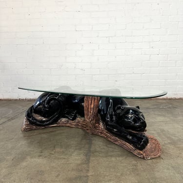 Ceramic Panther Coffee Table 
