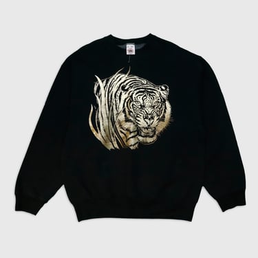 Vintage Gold Tiger Print Sweatshirt