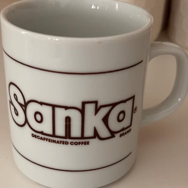Vintage Sanka Decaffeinated Coffee Mug 