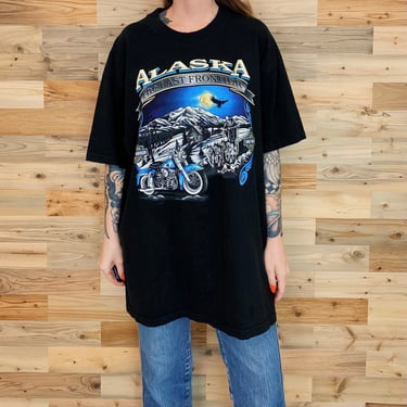 90's Harley Davidson Motorcycles Alaska T-Shirt 
