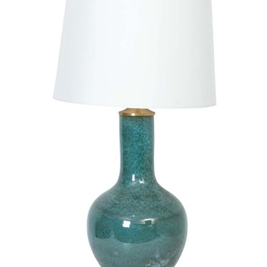Chinese Blue Bottle Neck Lamp